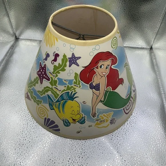 Little Mermaid Lamp With Glow in the Dark Shade, Violet Base - Rare Vintage - Picture 15 of 16